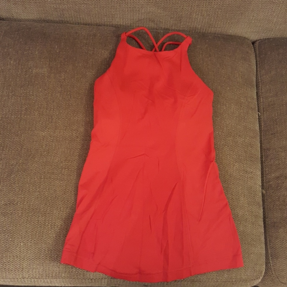 Lululemon red top, new never worn